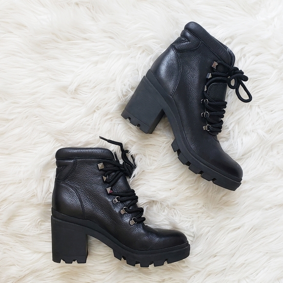 Marc Fisher Kini Platform Combat Black Boot - Picture 2 of 13